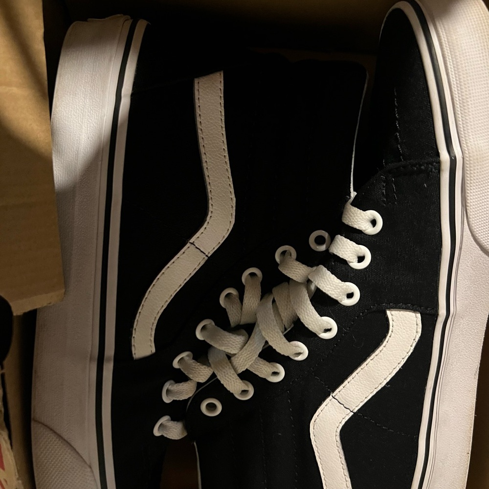 Vans Black and White Athletic Shoes